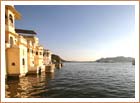 Udaipur, from the lake, Rajasthan